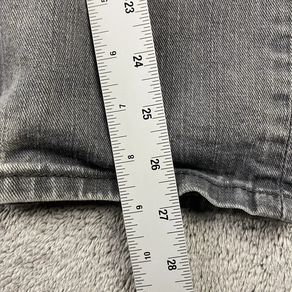 Levis 511 Slim Straight Jeans Mens 34x27‎ Gray Mid Rise